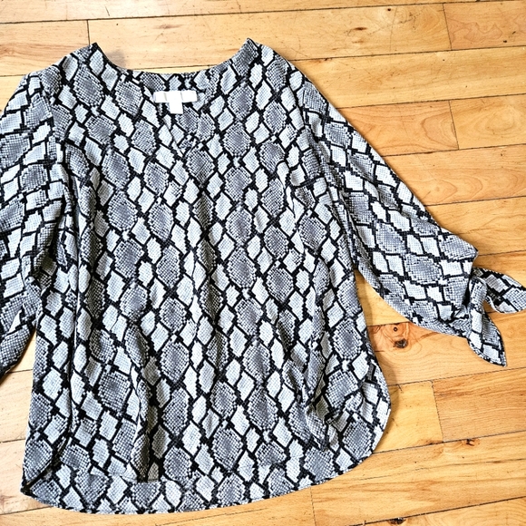 Michael Kors Snake Print Pattern Blouse - Picture 1 of 11